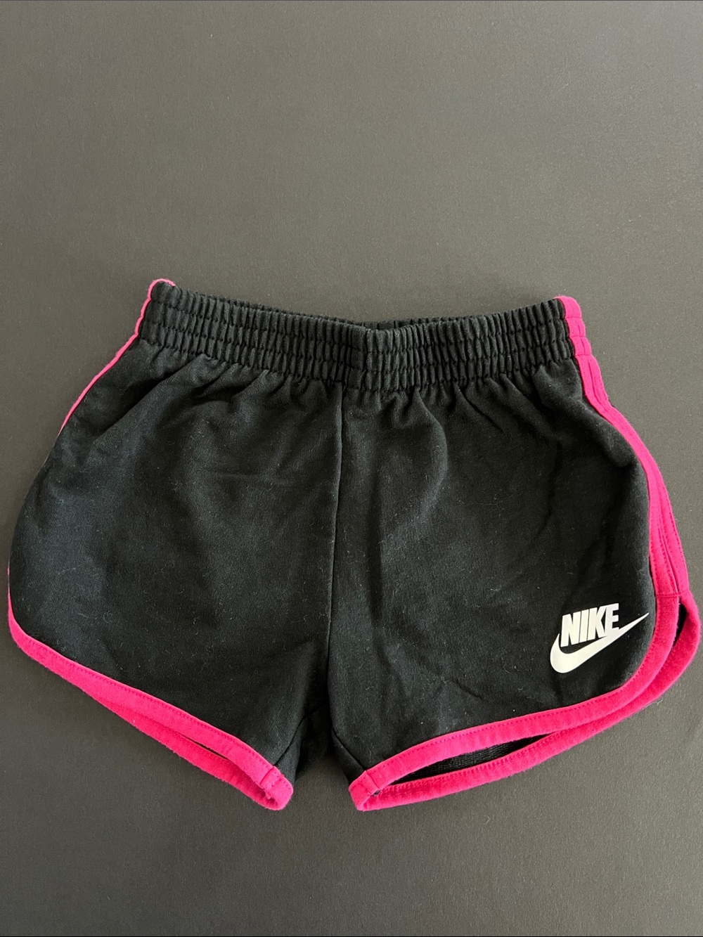 Nike Black Shorts with Pink Trim - Girls Athletic Shorts